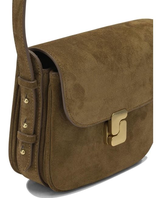 Soeur Green Bellissima Mini Crossbody Bags Brown