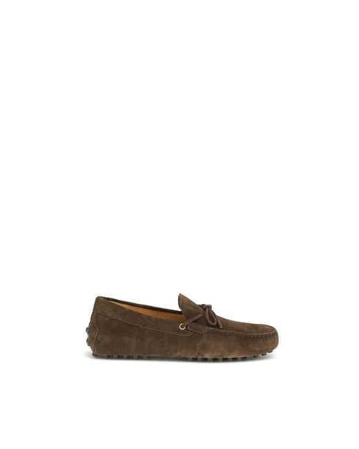 Tod's Brown Calfskin Loafers for men