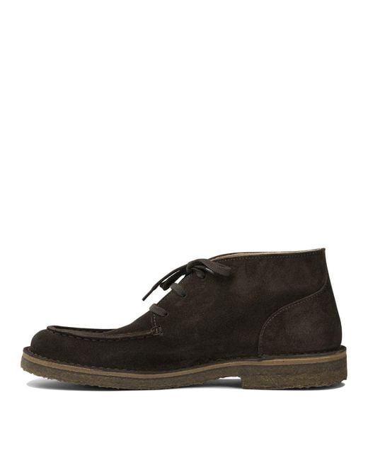 Astorflex Black "Deukeflex" Lace-Up Loafers for men
