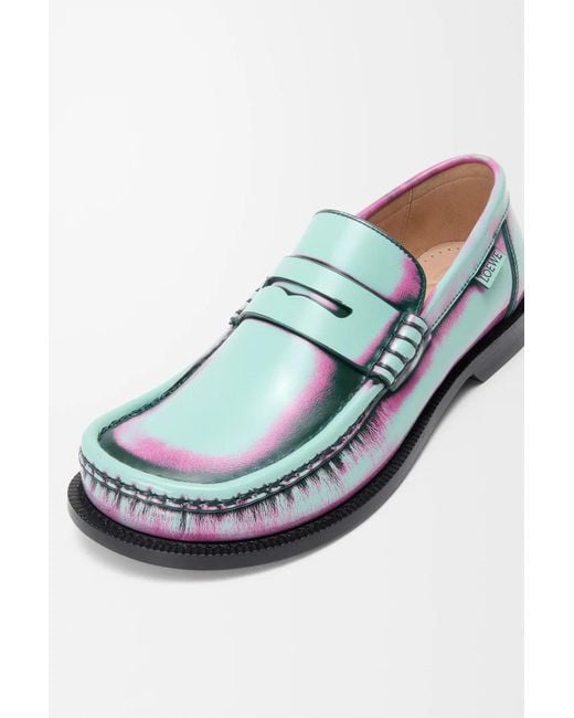 Loewe Blue Campo Loafers Light