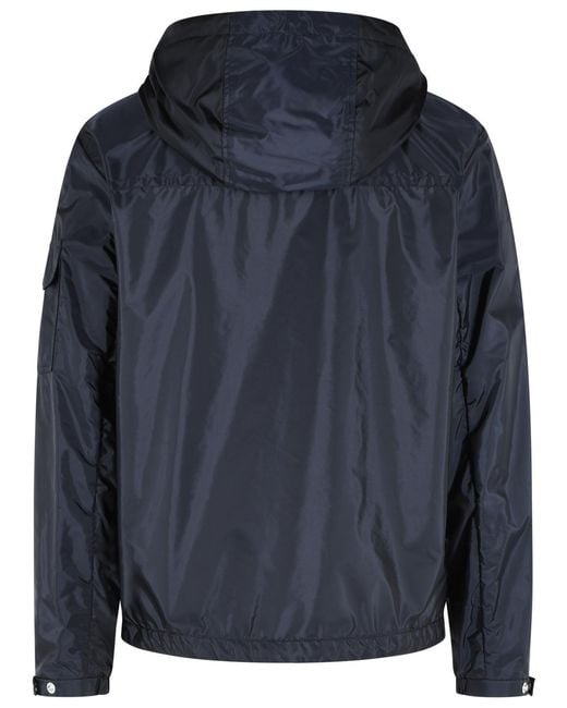 Moncler Blue 'Mornay' Polyamide Jacket for men
