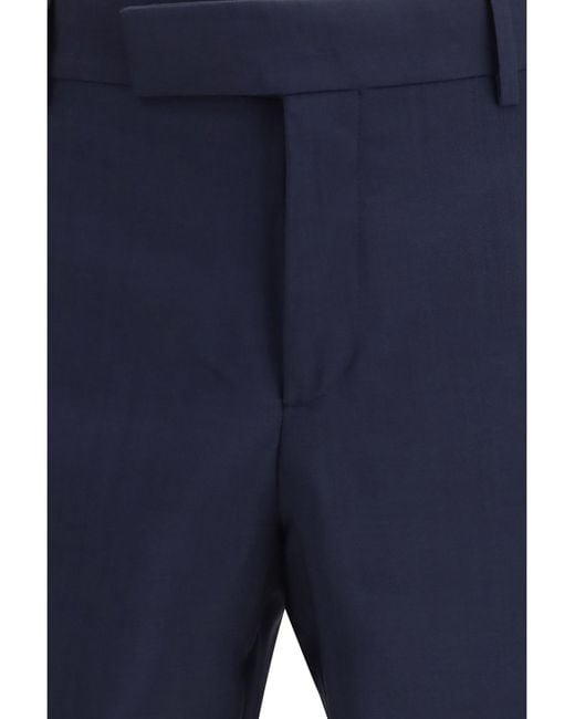 Fendi Blue Tailored Pants for men