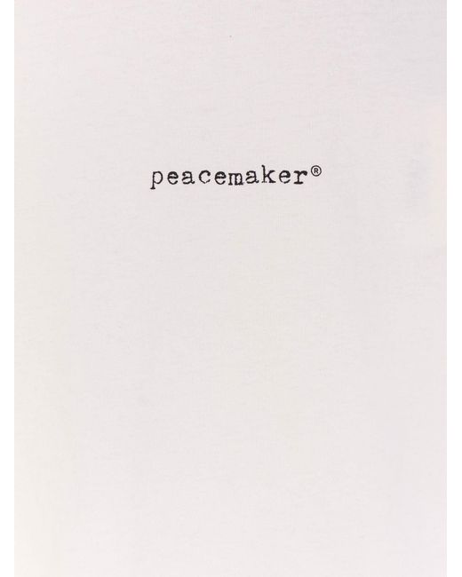 Oamc Peacemaker White Cotton T-Shirt for men