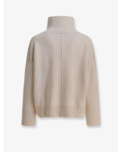 Soeur White William Merino Wool Turtleneck Sweater