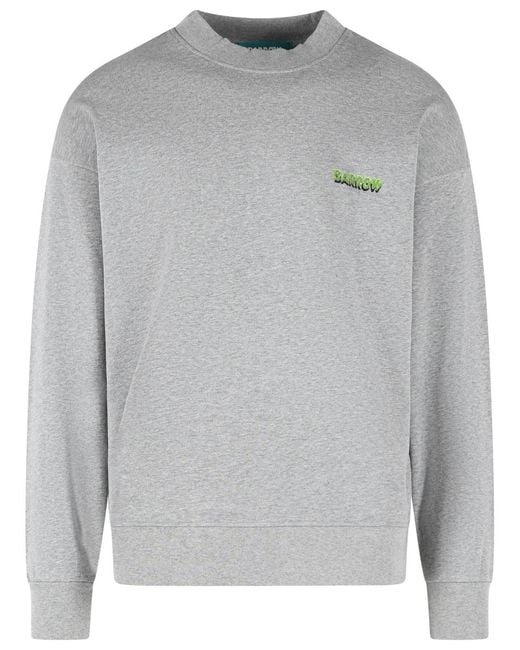 Barrow Gray Cotton Sweatshirt for men