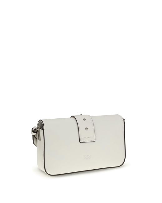 Pinko White Shoulder Bag Mini Love