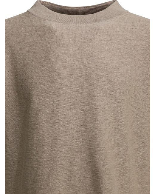 Stone Island Gray Crewneck Sweatshirt With Compass Logo for men