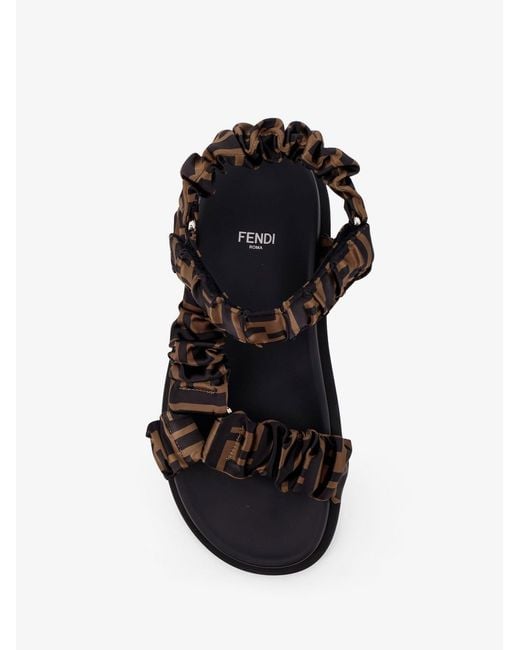 Fendi White Feel Sandals