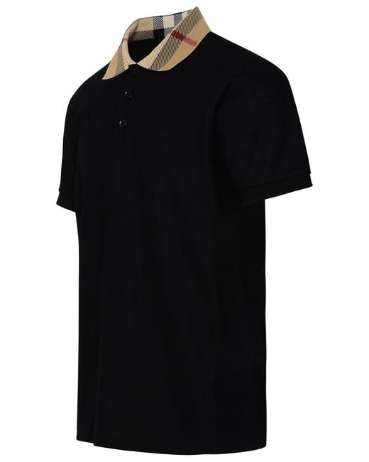 Burberry Black Cody Polo Shirt for men