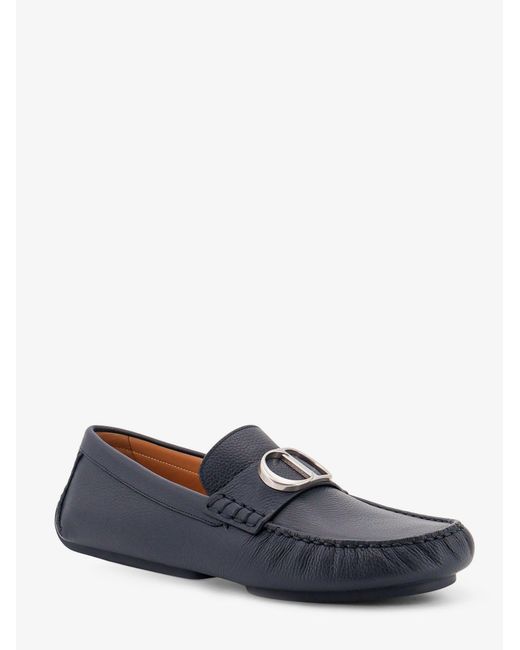 Dior Blue Dior Roadie Leather Loafers for men