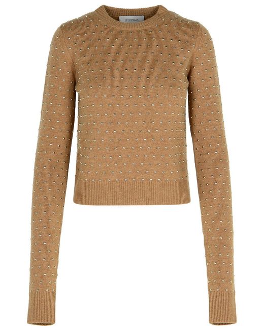 Sportmax Brown 'Sierra' Wool Blend Sweater