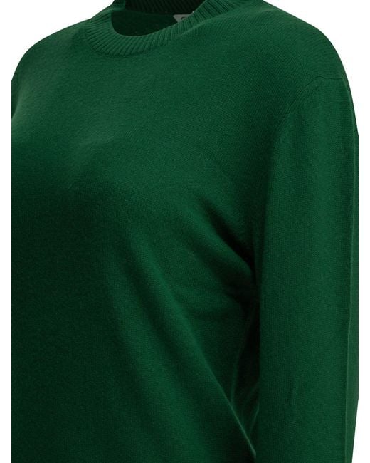 Semler Green Cashmere Crew-Neck Sweater