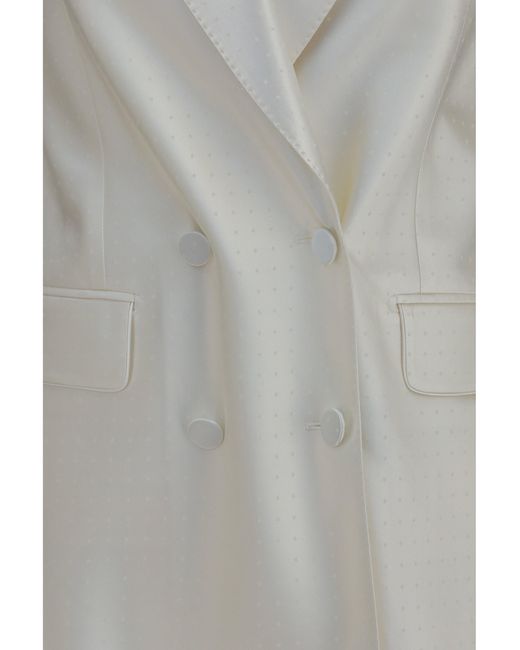 Tom Ford Gray Blazer Double-Breasted Satin