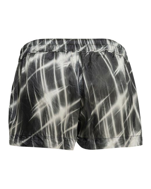 Rick Owens Black "Fog" Short With Laces