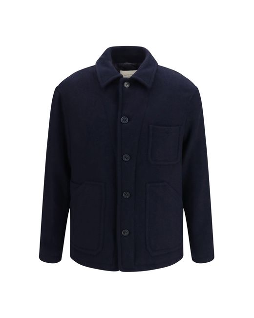 Brooksfield Blue Wool Work Jacket for men