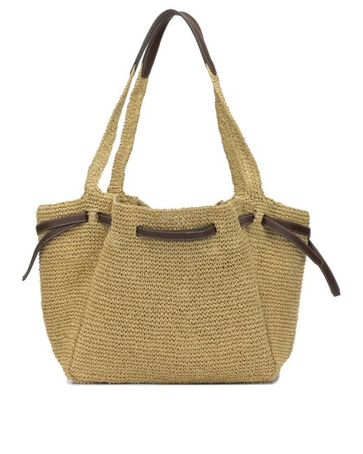 Tory Burch Metallic Paper Straw Polyamide Polyurethane Shoulder Bag