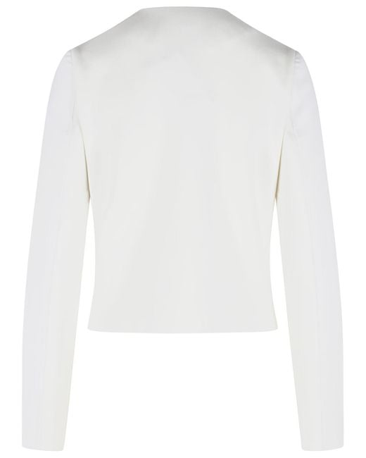 Courreges White Wool Blend Jacket