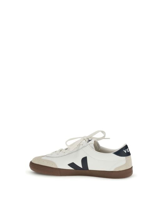 Veja White Volley Sneakers Nautico Bark for men