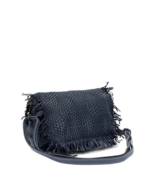 Reptile's House Shoulder Bags Blue