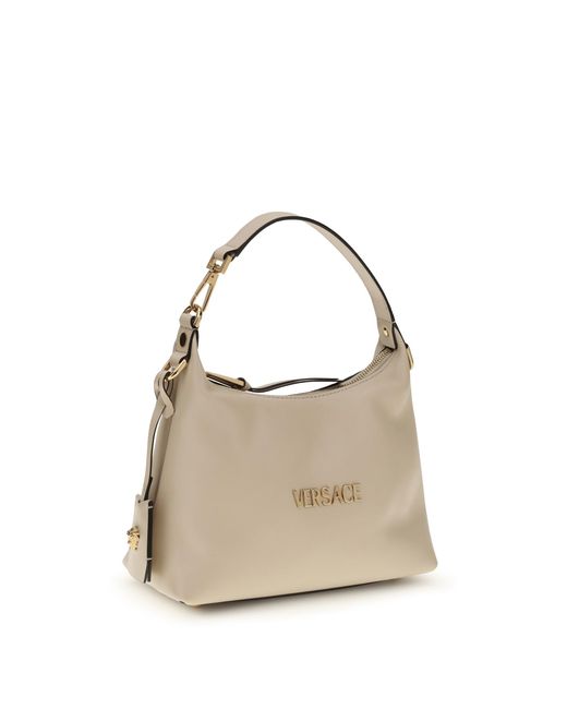 Versace Metallic Hobo Handbag