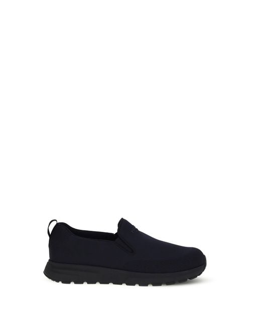 Women's Blue Jersey Slip-On Trainers