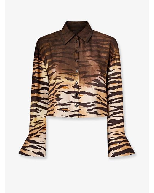 Pinko Brown Shirt Cordelia