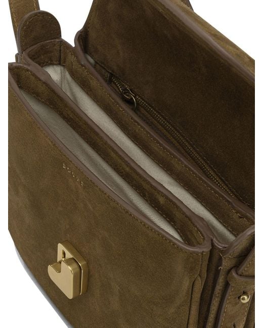 Soeur Green Bellissima Mini Crossbody Bags Brown