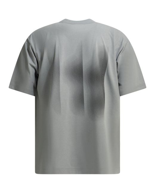 Goldwin Gray Crew-Neck T-Shirt With Logo for men