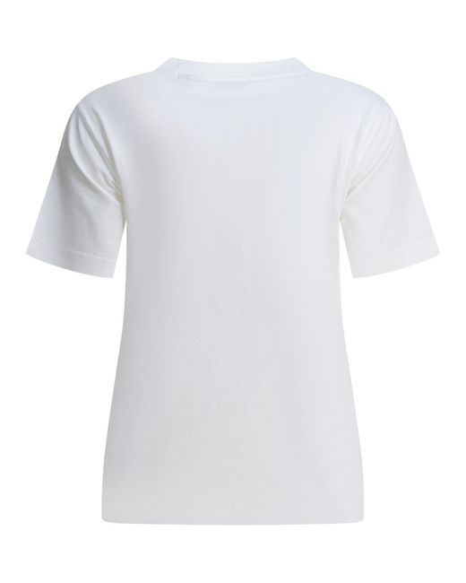 Burberry White Cotton T-Shirt With Ekd