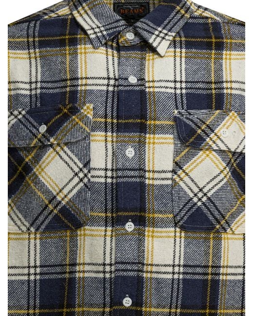Beams Plus Blue Lisa Denim Shirts Light for men