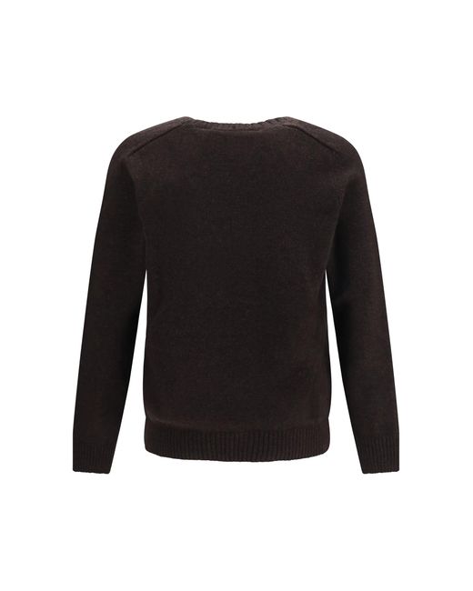 Brooksfield Black Crewneck Sweater Moro for men