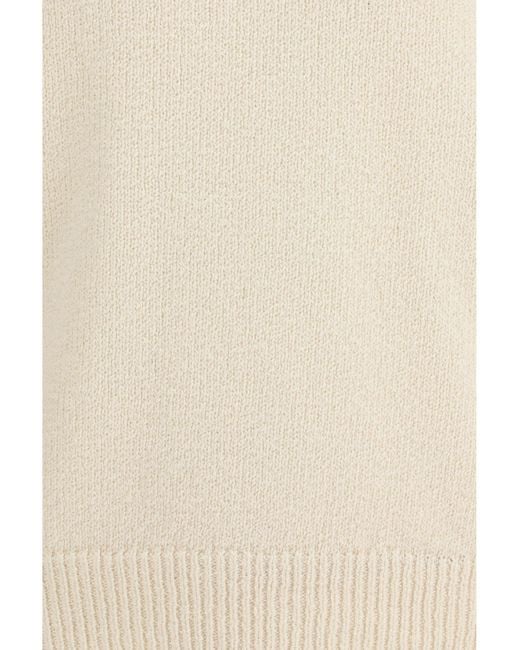 Umit Benan White Crewneck Sweater Ralph Cotton for men