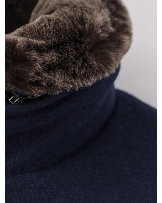 Moorer Blue Bellati-Mrw Wool Jacket for men