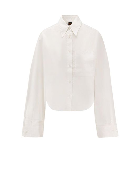 Boss White Boskota Cotton Shirt