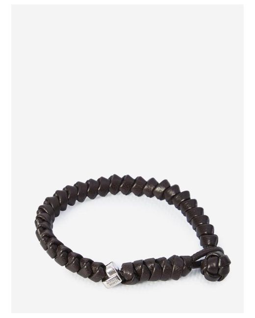 Bottega Veneta Brown "Intrecciato" Bracelet for men