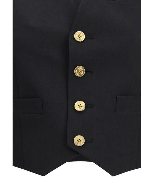 Sacai Black Twill Vest