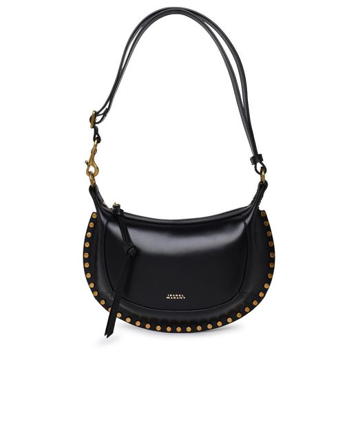 Isabel Marant Black 'Oskan Moon' Leather Bag