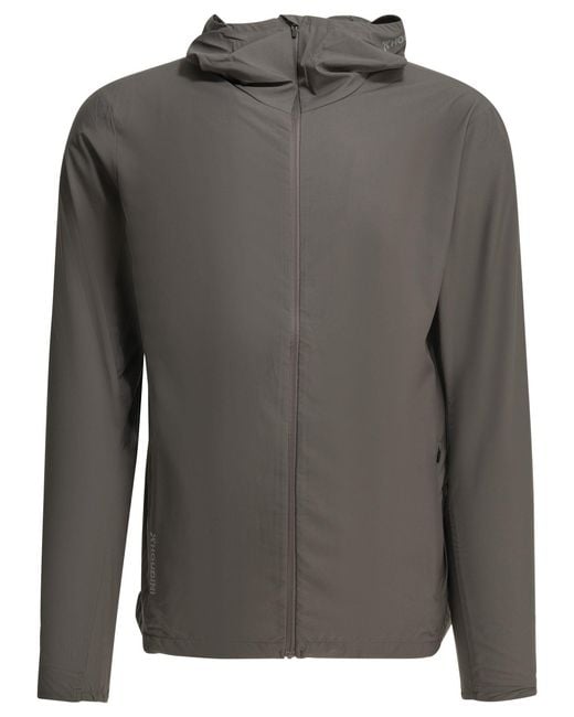 Houdini Sportswear Gray "Pace Trail" Technical Jacket