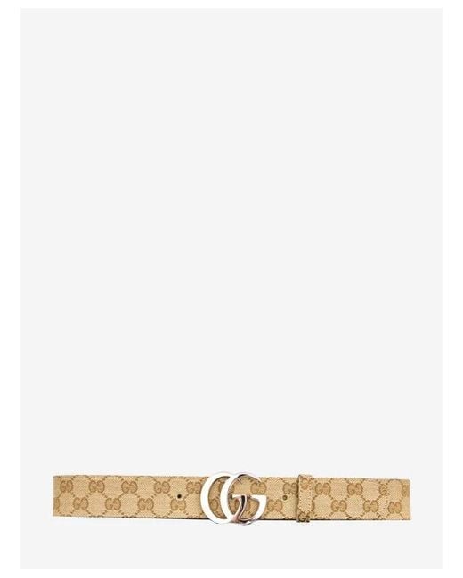Gucci White Gg Marmont Belt for men