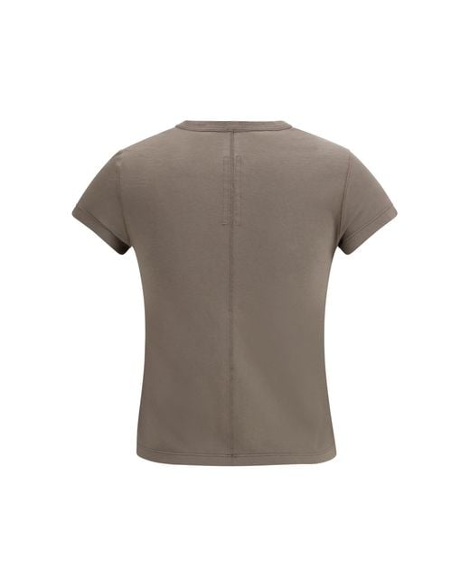 Rick Owens Gray Cotton Slim T-Shirt
