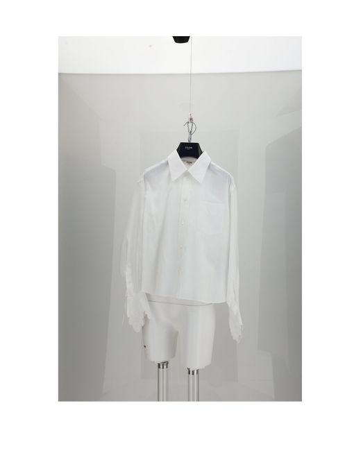 Women's Grey Cropped Shirt