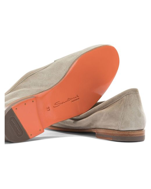 Santoni Natural "Carla" Loafers