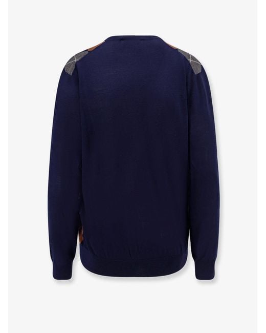 Miu Miu Blue Virgin Wool Sweater