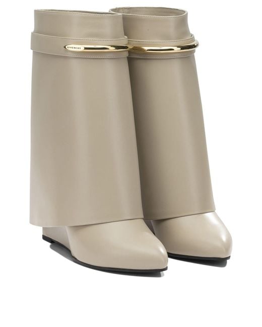 Givenchy Natural Shark Pinch Boots And Ankle Boots