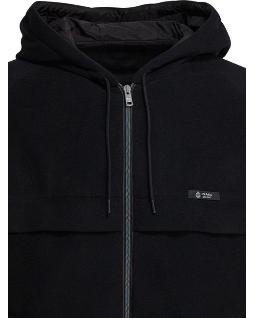 Prada Black Technical Fabric Jacket for men