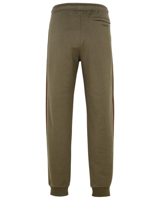 Lanvin Green Cotton Jogger Pants for men