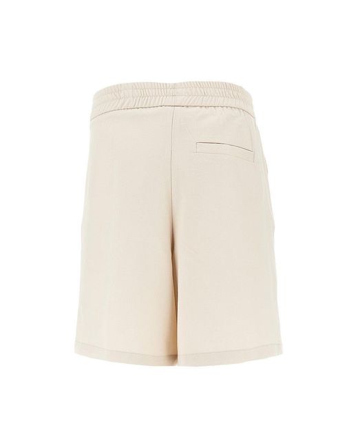 C.9.3 Natural Viscose-Blend Gabardine Bermuda Shorts for men