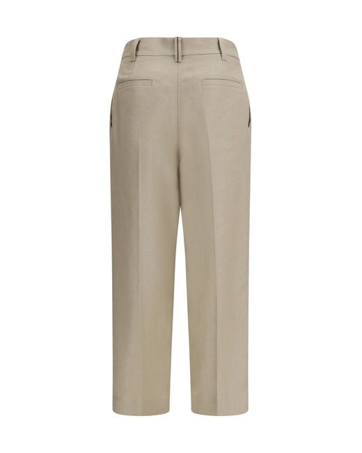 Brunello Cucinelli Natural Linen Pants