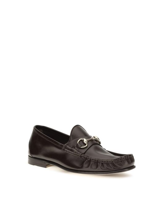 Gucci White Lugano Leather Loafers for men