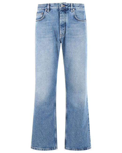 Off-White c/o Virgil Abloh Blue Light Cotton Jeans for men